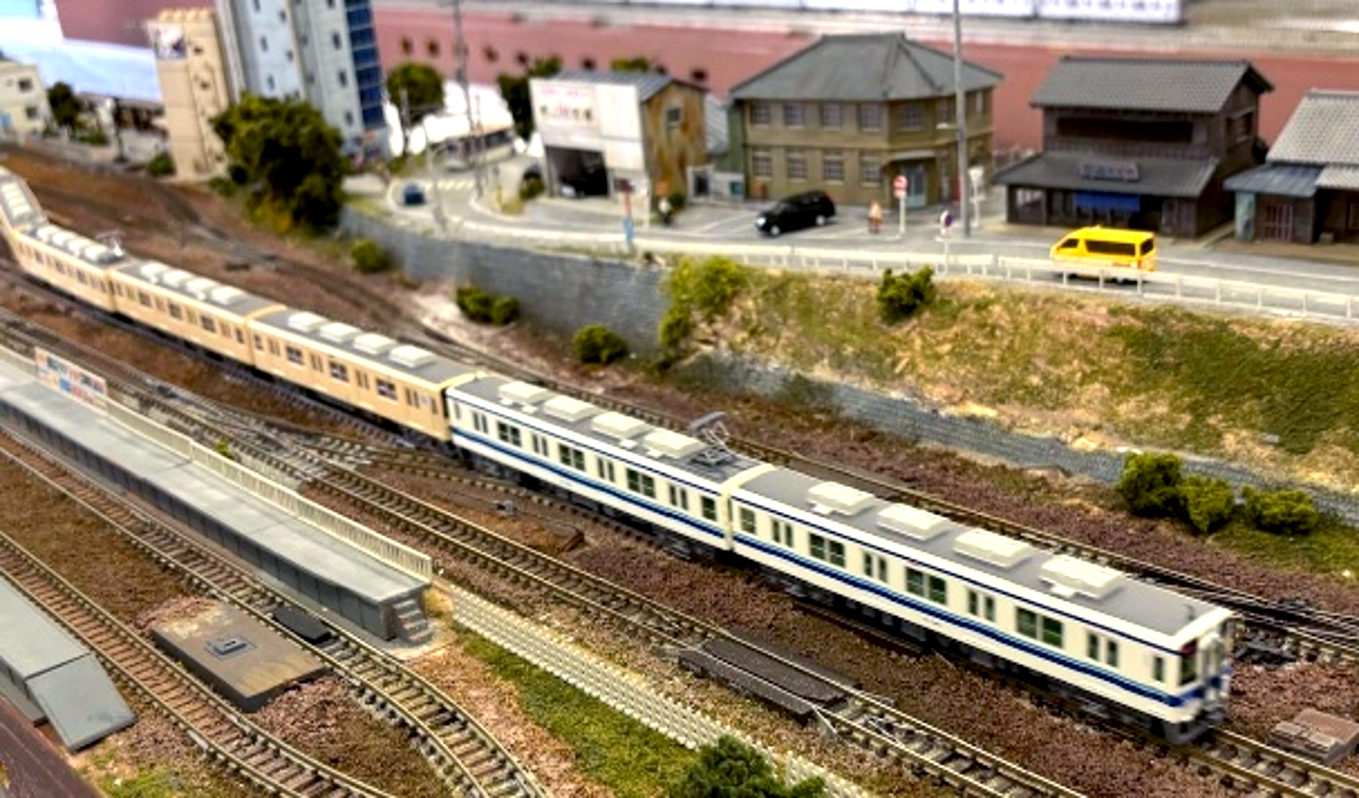 鉄道模型車両展示