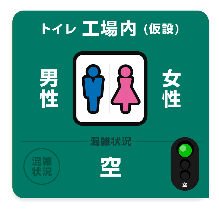 トイレ（仮設・工場棟）