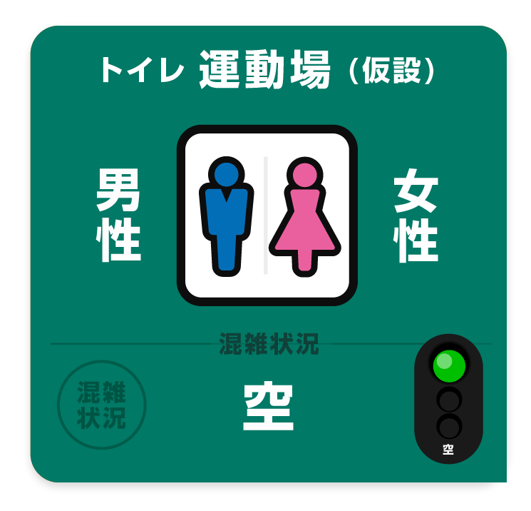 トイレ（仮設・運動場）