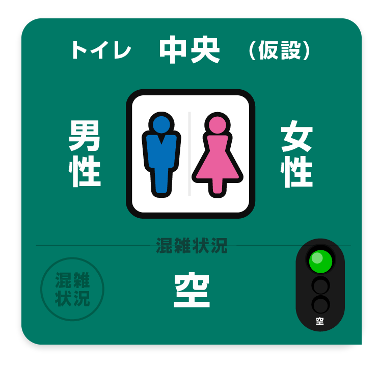 トイレ（仮設・中央）